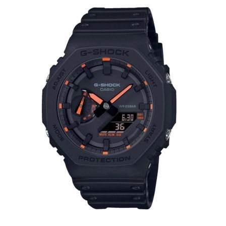 Casio G-Shock GA-2100-1A4ER Negro y Naranja